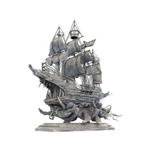 Piratenschiff mit Seeungeheuer