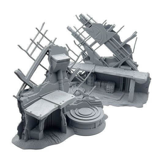 Zerstörter Abschusspunkt