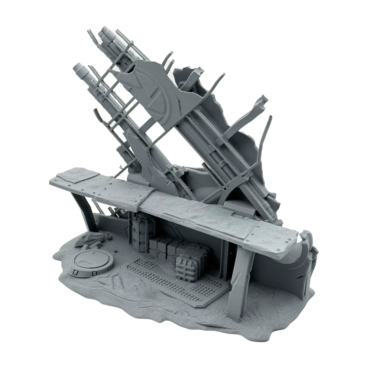 Zerstörter Abschusspunkt