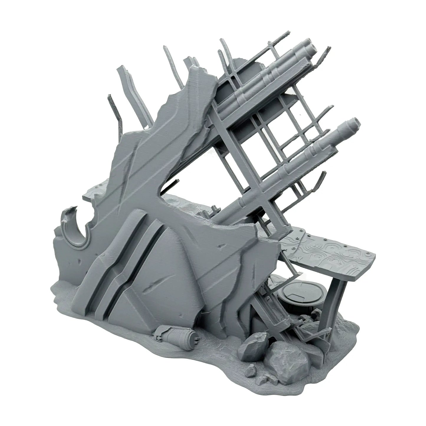 Zerstörter Abschusspunkt