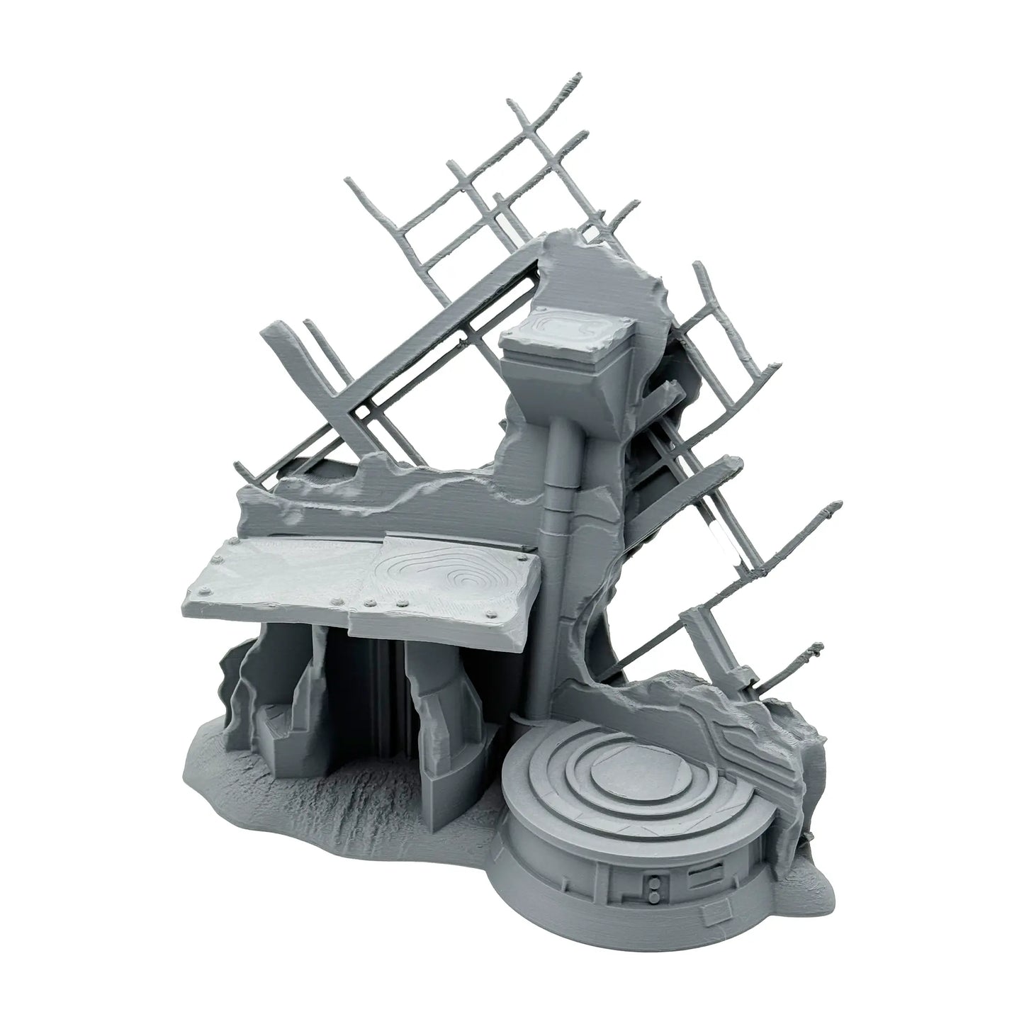 Zerstörter Abschusspunkt