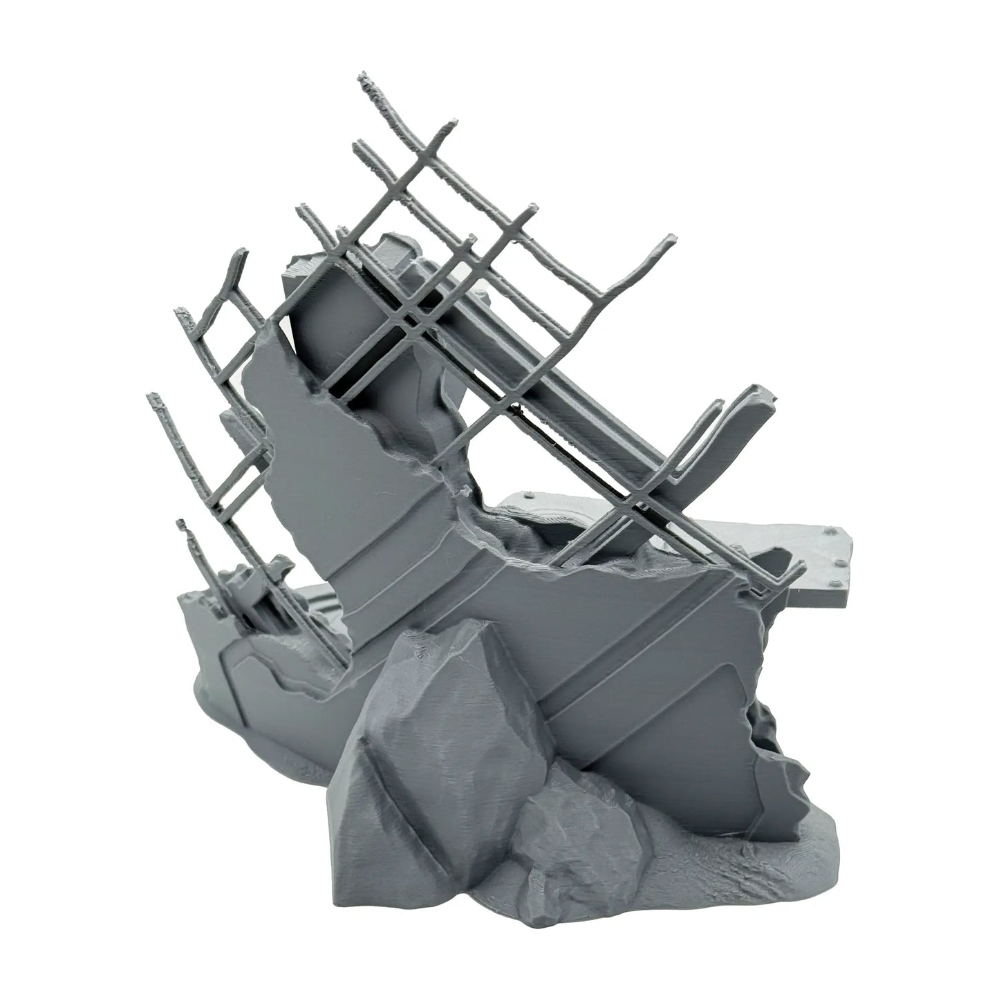 Zerstörter Abschusspunkt