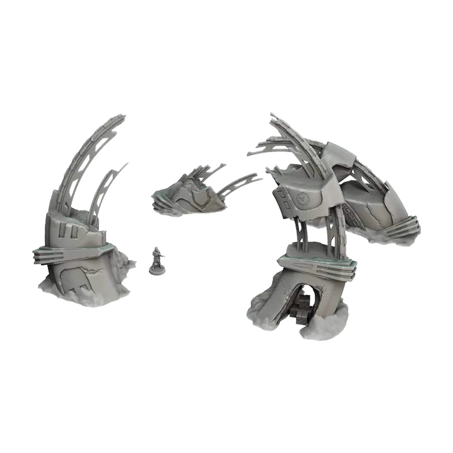 Verstreute Wrackteile