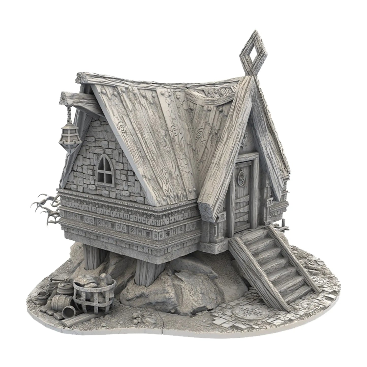 Kleines Haus auf dem Hügel